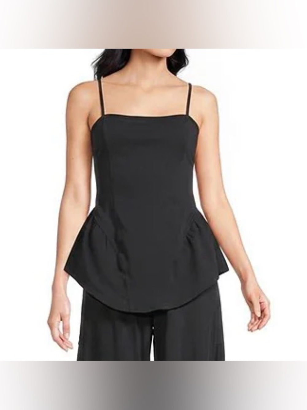 FP Movement Stay With It Square Neck Sleeveless Tank medium new black
